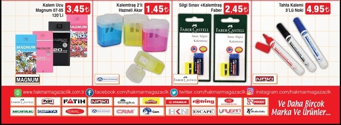 Hakmar 7 Eylül 2017 Okul Ürünleri Kataloğu