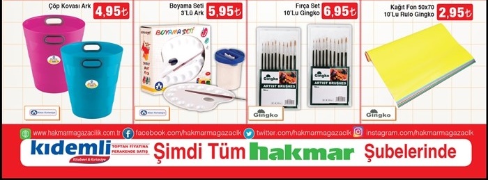 Hakmar 7 Eylül 2017 Okul Ürünleri Kataloğu