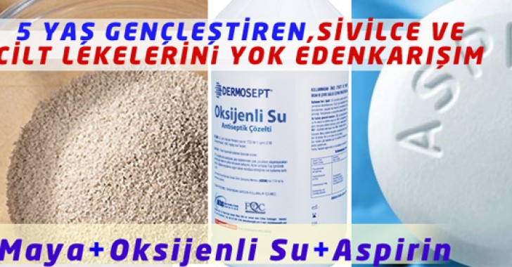 Sivilce ve Siyah Noktalar İçin Maya ve Aspirin ile Cilt Maskesi