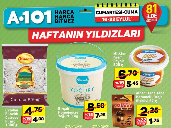 A101 16 - 21 Eylül 2017 Aktüel Katalog