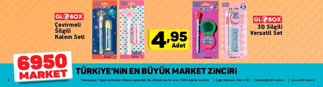 A101 Market 7 Eylül 2017 Aktüel Fırsat Ürünleri Kataloğu