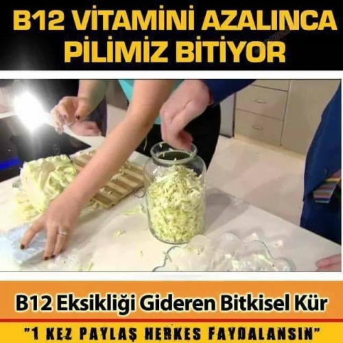 B12 Vitamini Eksikliğine Dikkat