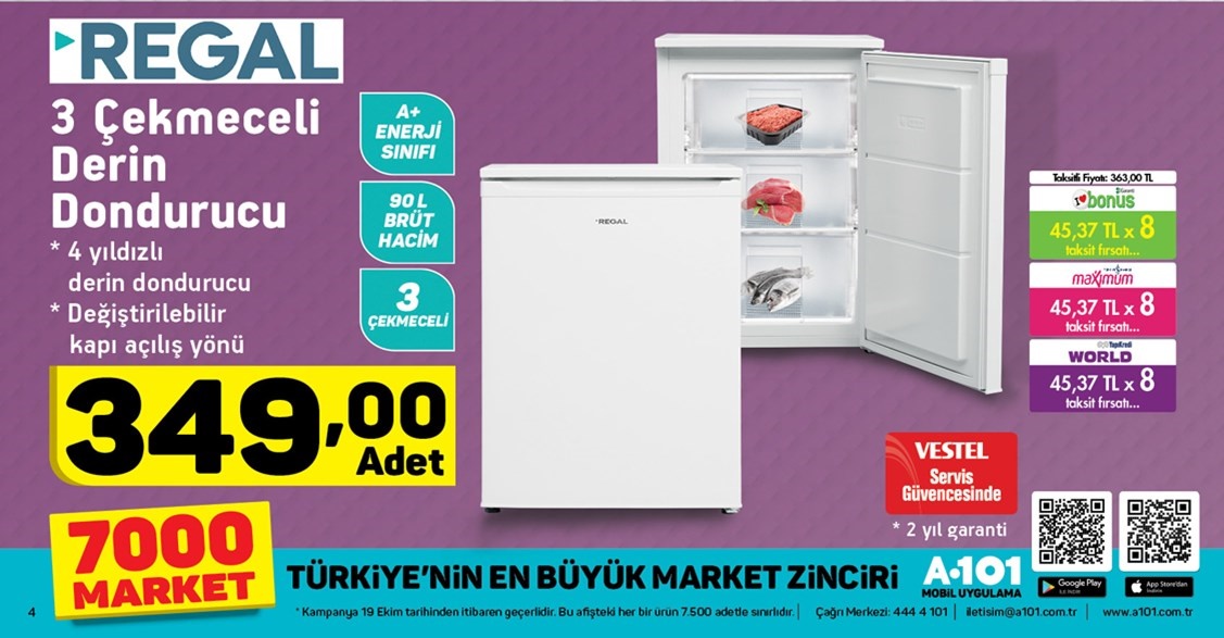 A101 19 Ekim 2017 Aktüel Market Fırsat Kataloğu