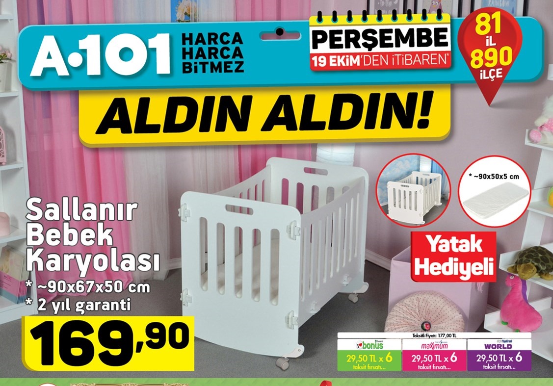 A101 19 Ekim 2017 Aktüel Market Fırsat Kataloğu