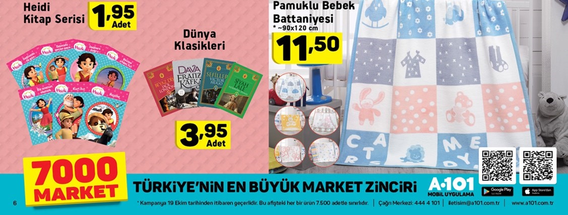 A101 19 Ekim 2017 Aktüel Market Fırsat Kataloğu