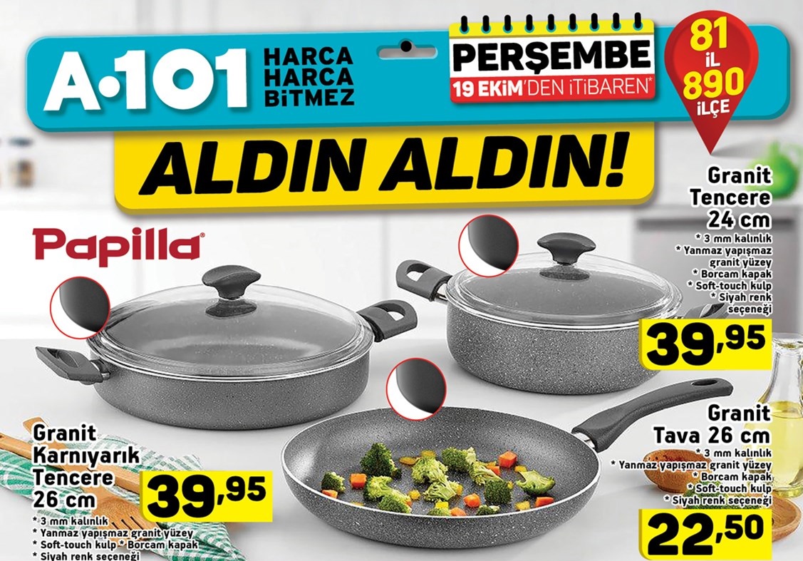 A101 19 Ekim 2017 Aktüel Market Fırsat Kataloğu