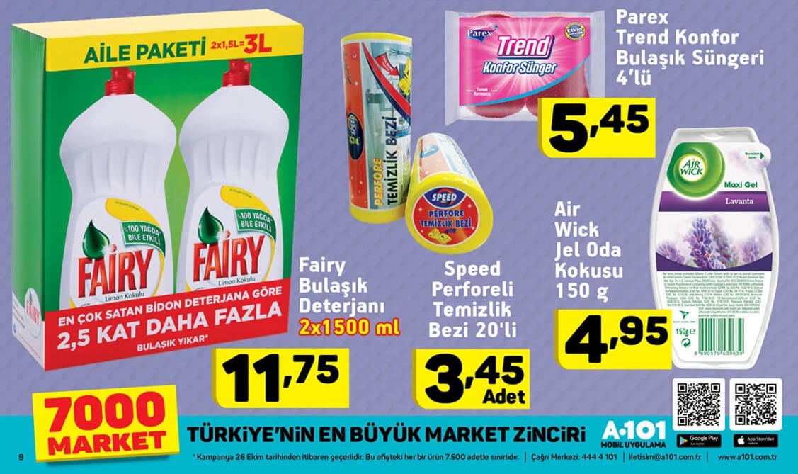 A101 Market 26 Ekim 2017 Aktüel Fırsat Ürünleri