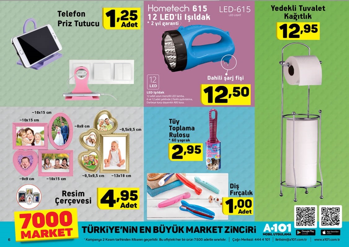 A101 Market 2 Kasım 2017 Aktüel Fırsat Ürünleri Katalogu