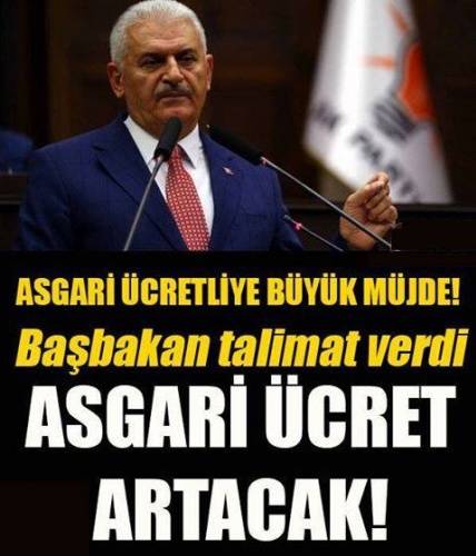 Asgari Ücretliye Büyük Müjde Başbakan Talimat Verdi