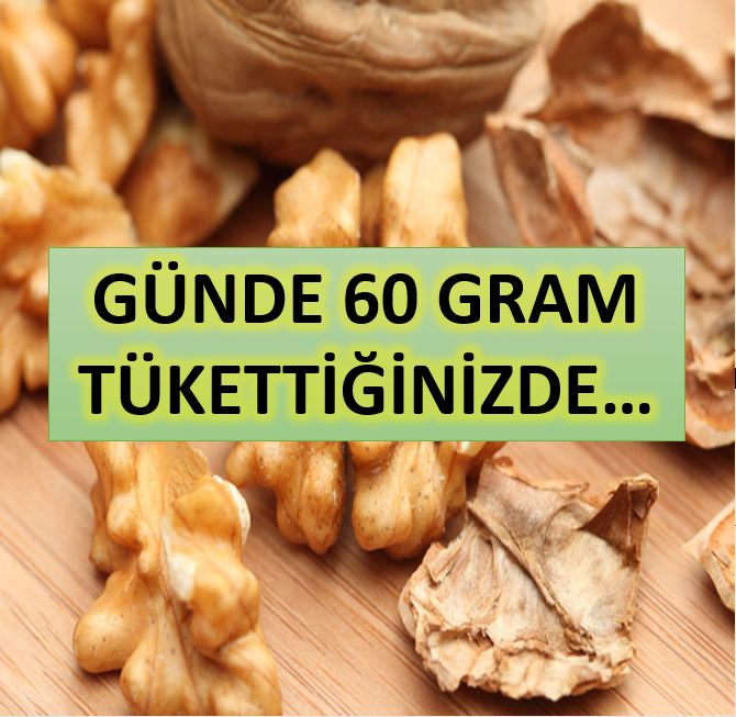 Günde 60 gram ceviz yerseniz