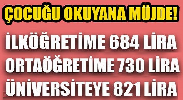 Çocuk Desteği 821 TL