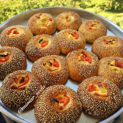 Pizza Tadında Simit Poğaça