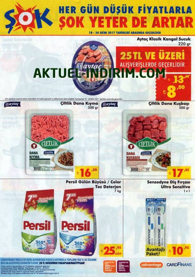 Şok 18 Ekim 2017 Aktüel Market Fırsat Ürünleri