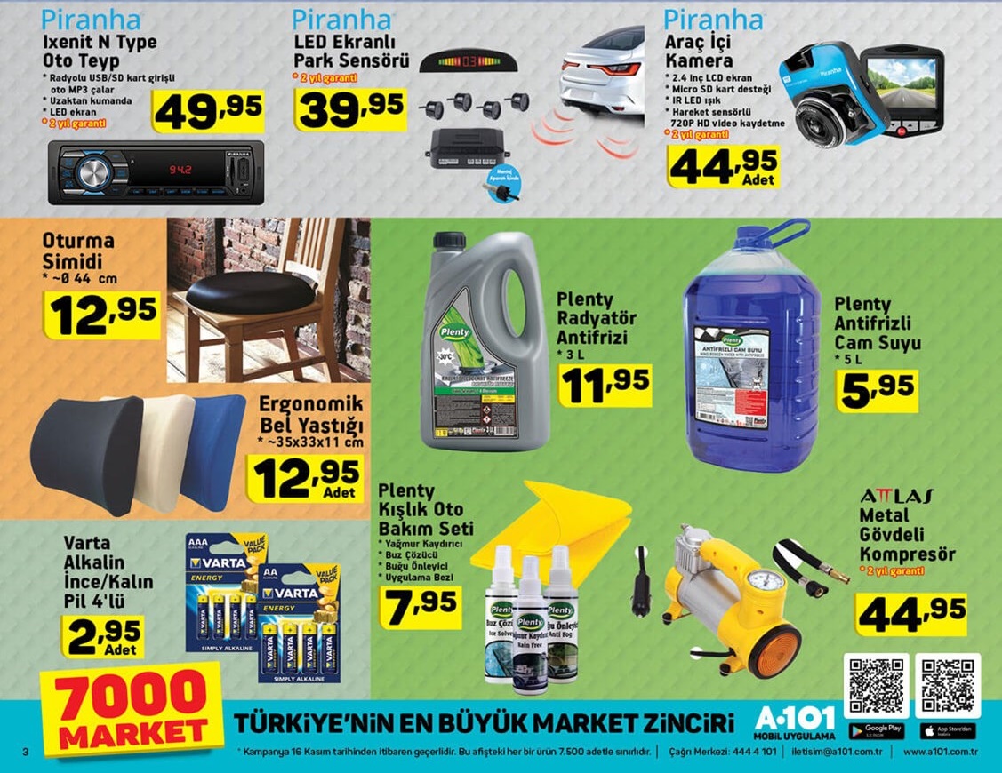 A101 Market 16 - 20 Kasım 2017 Aktüel Fırsat Ürünleri Kataloğu