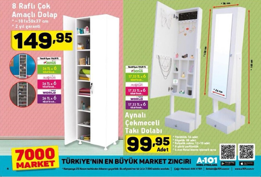 A101 Market 2017 23 Kasım 2017 Aktüel Fırsat Broşürü