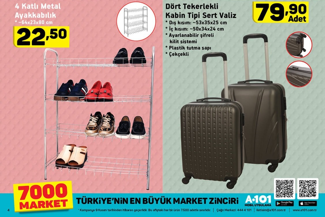 A101 Market 9 Kasım 2017 Aktüel Ürünler Broşürü