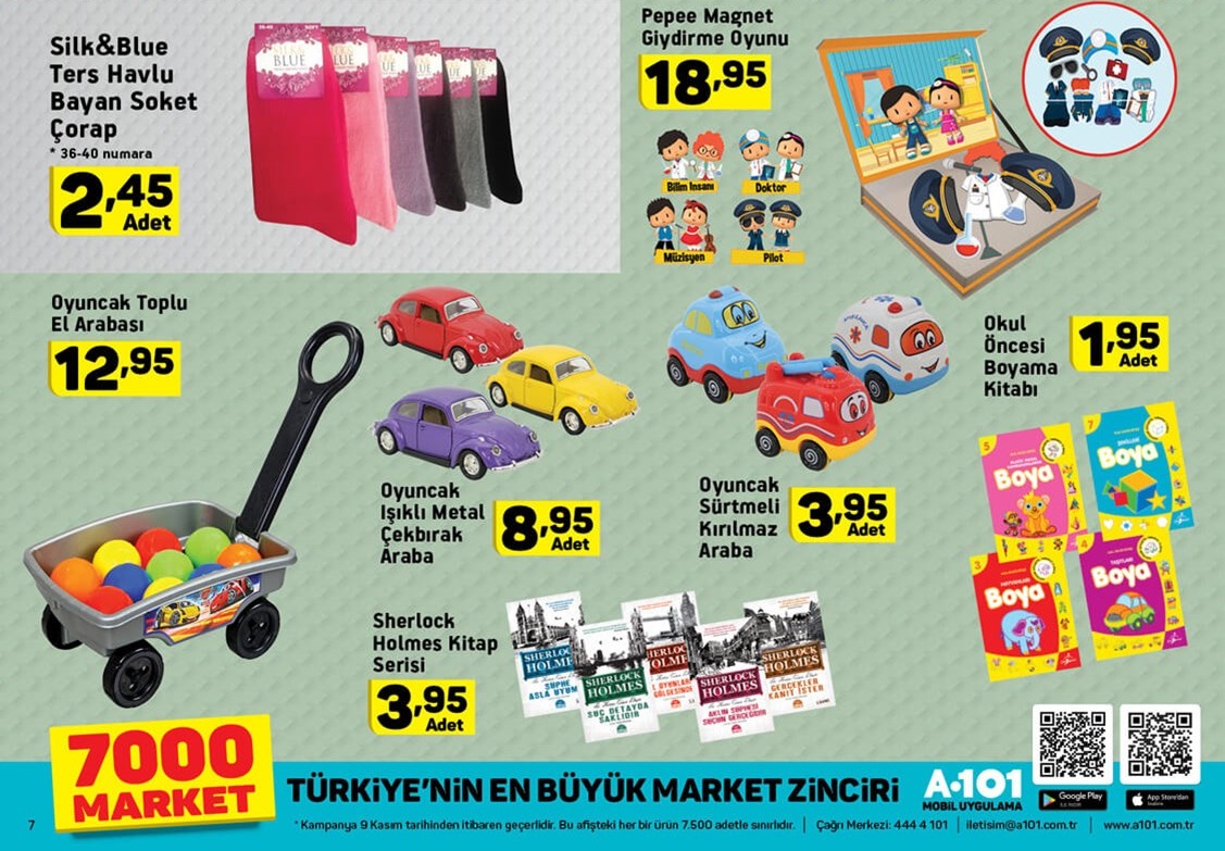 A101 Market 9 Kasım 2017 Aktüel Ürünler Broşürü