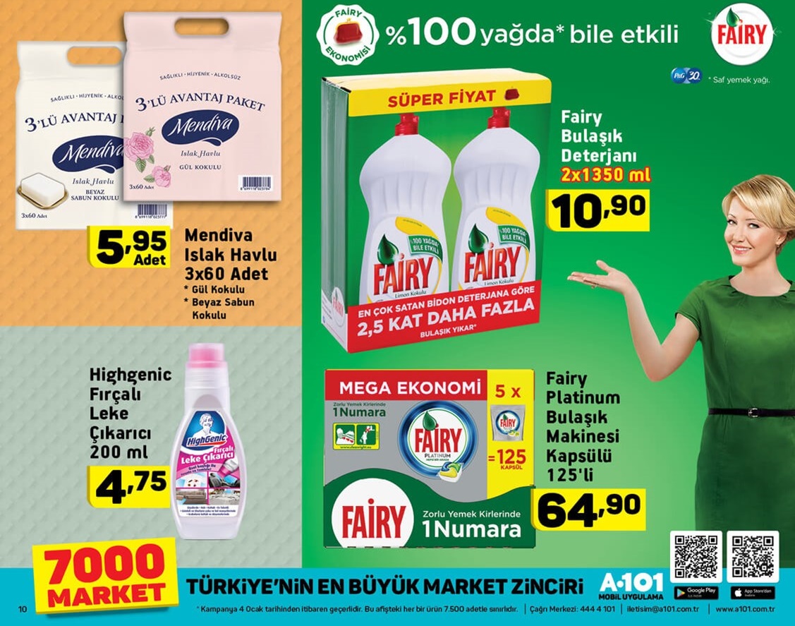 A101 Market 4 - 10 Ocak 2018 Fırsat Broşürü Kataloğu Ürünleri