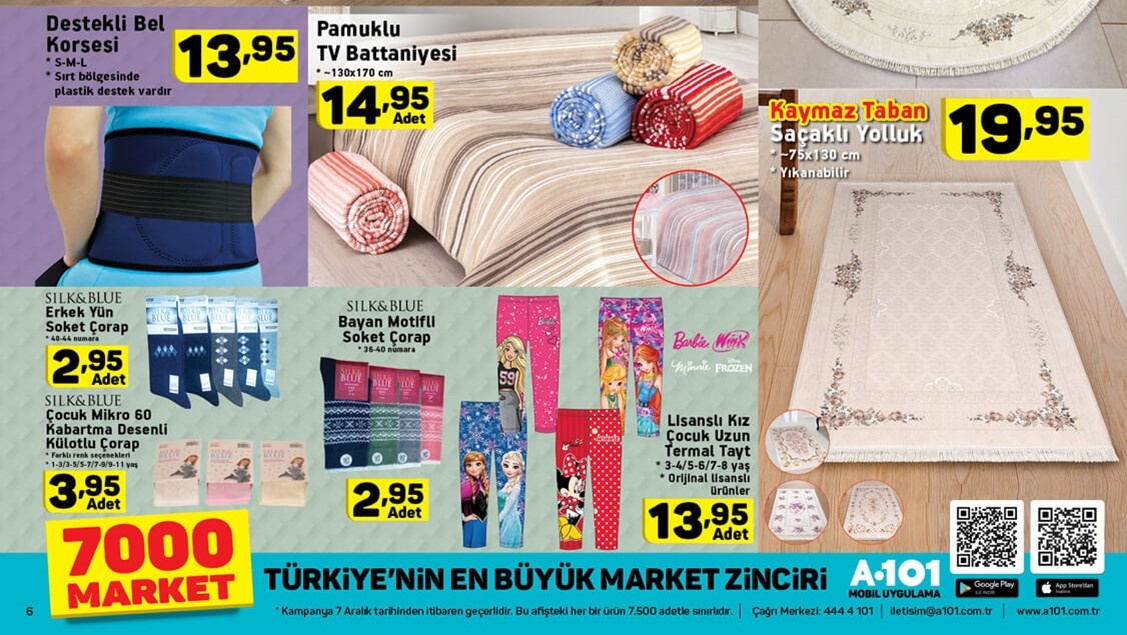 A101 Market 7 Aralık 2017 Aktüel Fırsat Broşürü