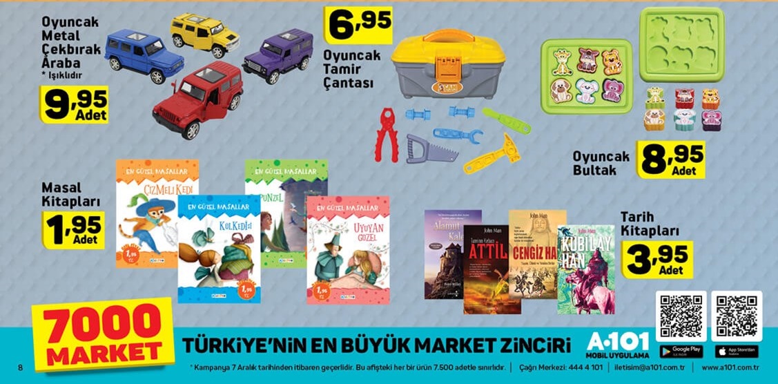 A101 Market 7 Aralık 2017 Aktüel Fırsat Broşürü