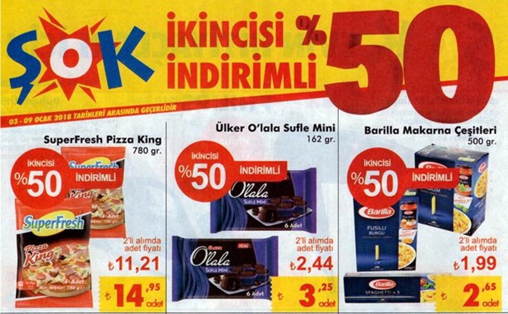 Şok 3 - 9 Ocak 2018 Fırsat Ürünleri Broşürü