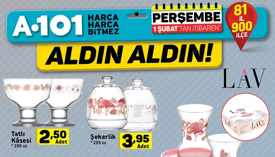 A101 Aktüel 1 Şubat 2018 İndirim Kataloğu