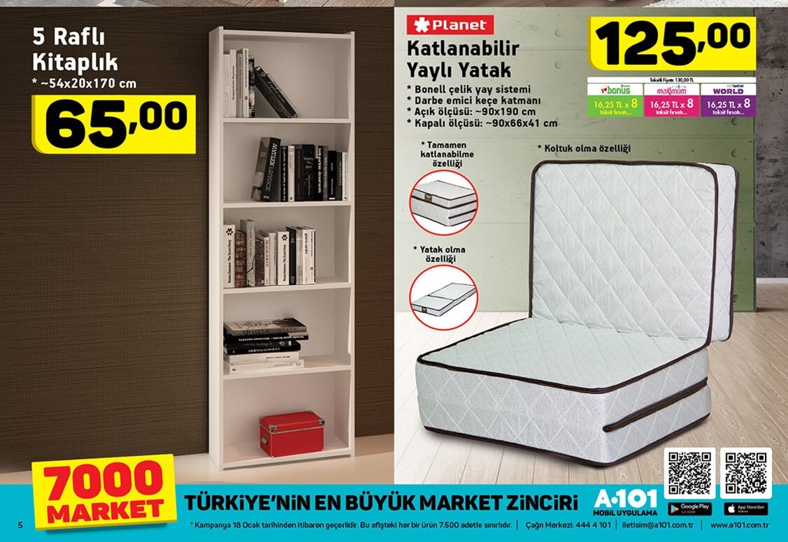 A101 Market 18 Ocak 2018 Aktüel İndirimli Ürünleri