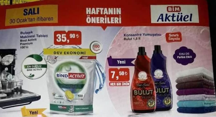 BİM 30 OCAK 2018 AKTÜEL Ürünler Broşürü