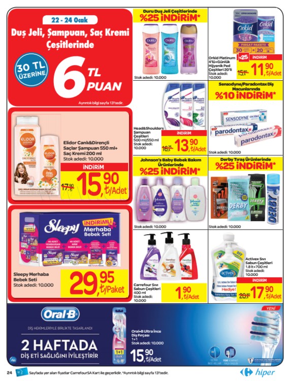 Carrefour 22 - 31 Ocak 2018 Aktüel İndirimli Ürünler