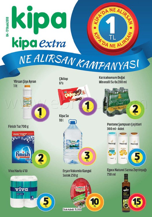 Kipa 10 - 17 Ocak 2018 İndirim Broşürü