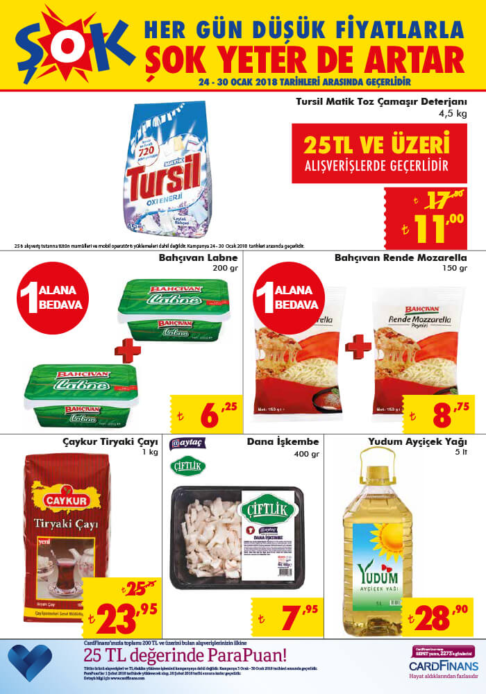 ŞOK 25- 31 OCAK 2018 Aktüel Ürünler Broşürü