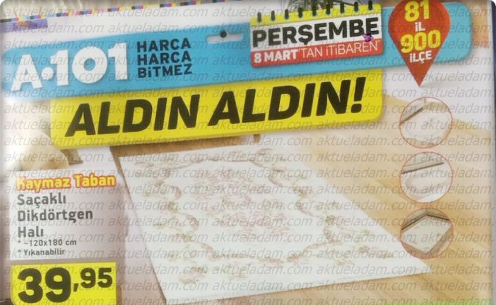 A101 Aktüel 8 Mart 2018 İndirimli Ürünleri Broşürü