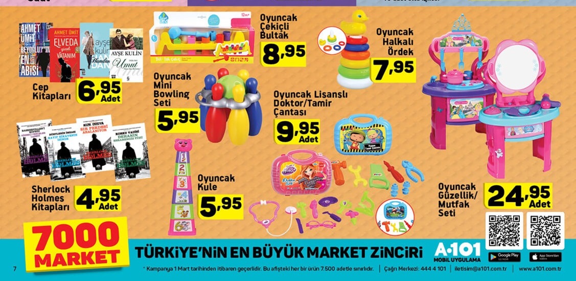 A101 Aktüel 1 Mart 2018 İndirimli Aktüel Kataloğu