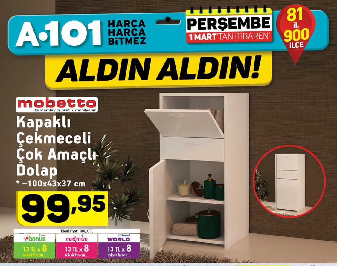 A101 Aktüel 1 Mart 2018 İndirimli Aktüel Kataloğu