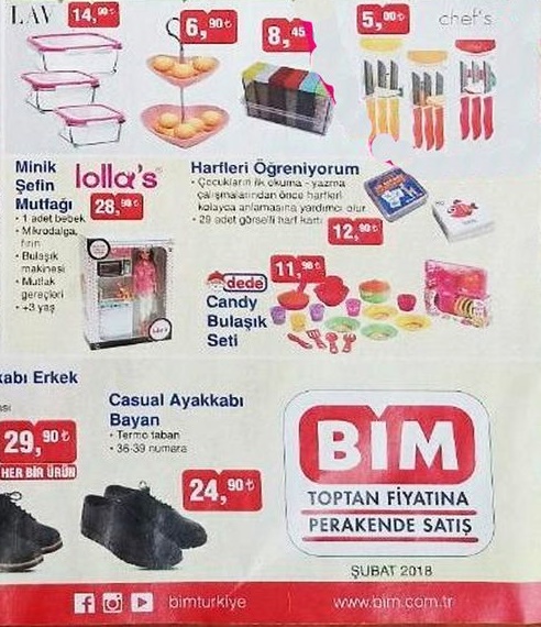 BİM 16 ŞUBAT 2018 İndirim Kataloğu