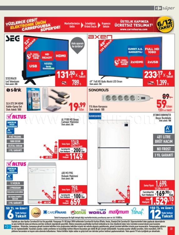 Carrefoursa 15 Şubat 2018 Aktüel Fırsat Kataloğu