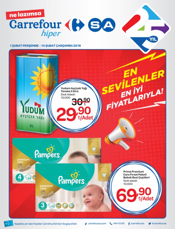 Carrefour Hiper 01 - 14 Şubat 2018 İndirim Kataloğu