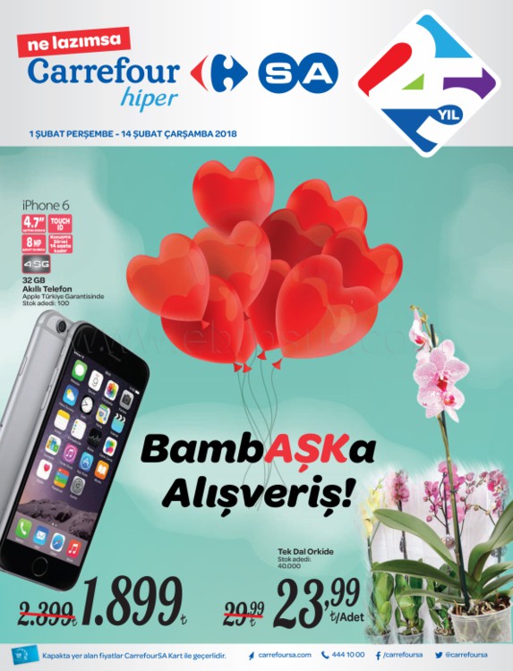 Carrefour Hiper 01 - 14 Şubat 2018 İndirim Kataloğu