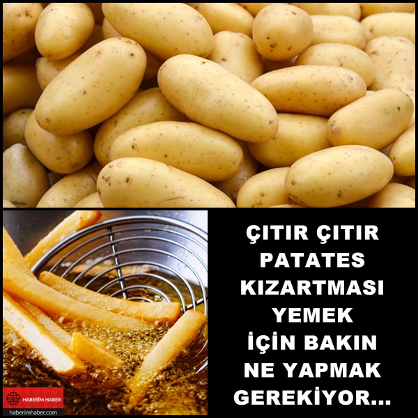 Çıtır Çıtır Patates Kızartması Yemek İçin Bunu Deneyin