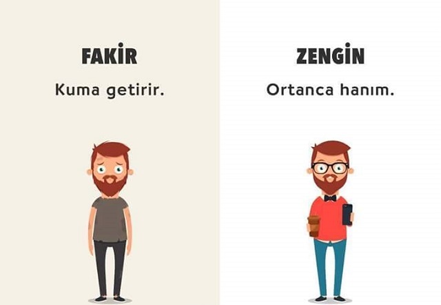 Fakir Ve Zenginin Günümüzdeki Özeti Sosyla Medyada