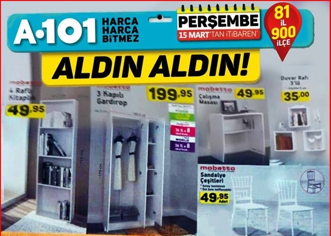 A101 15 Mart 2018 Aktüel İndirimli Ürünler Kataloğu