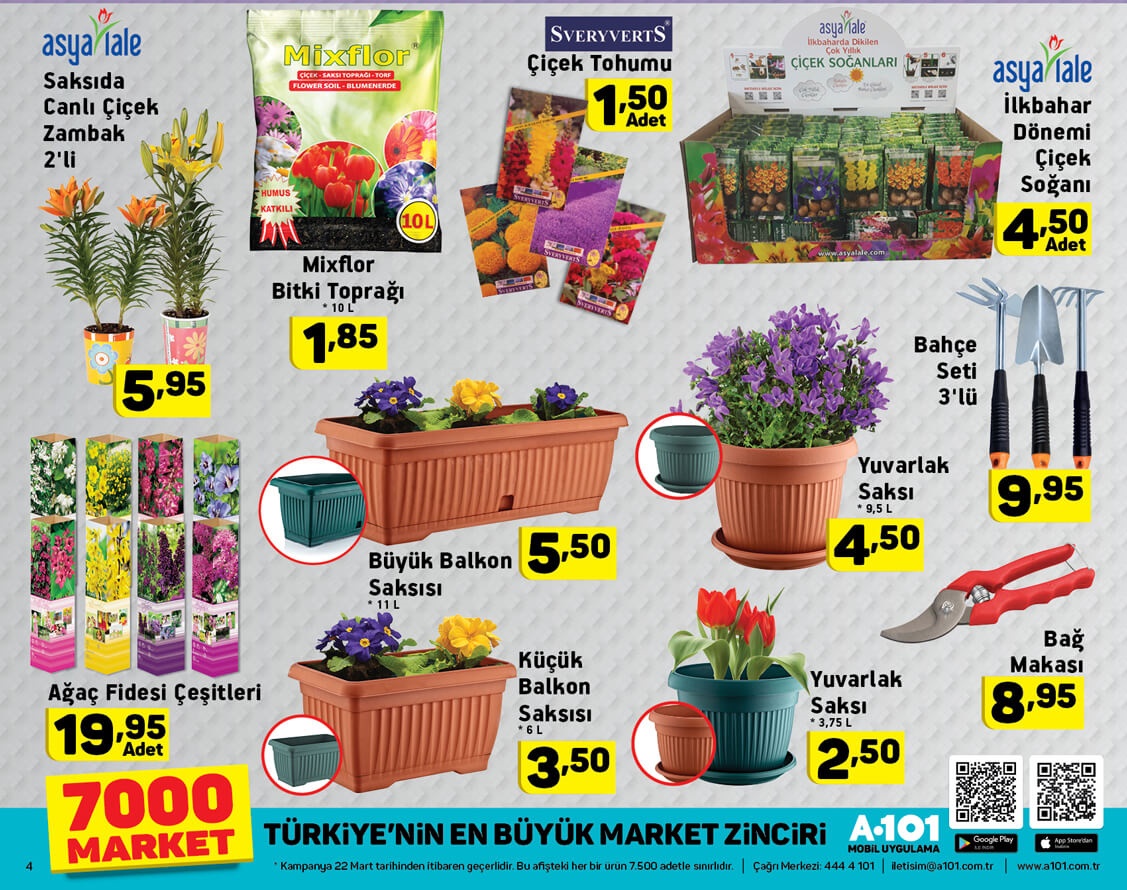 A101 22 Mart 2018 Aktüel İndirimli Ürünler Kataloğu