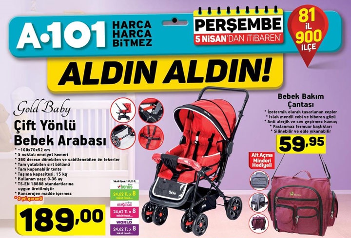 A101 5 Nisan 2018 Aktüel İndirimli Ürünler Kataloğu