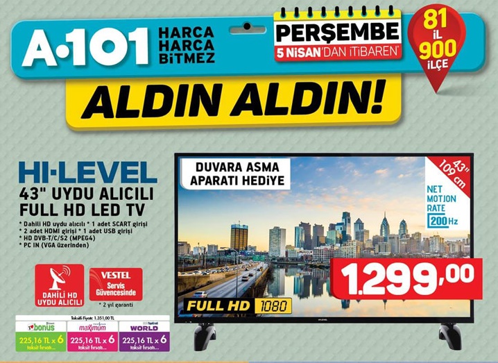 A101 5 Nisan 2018 Aktüel İndirimli Ürünler Kataloğu