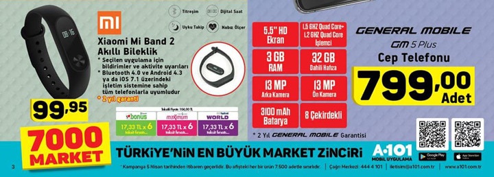 A101 5 Nisan 2018 Aktüel İndirimli Ürünler Kataloğu