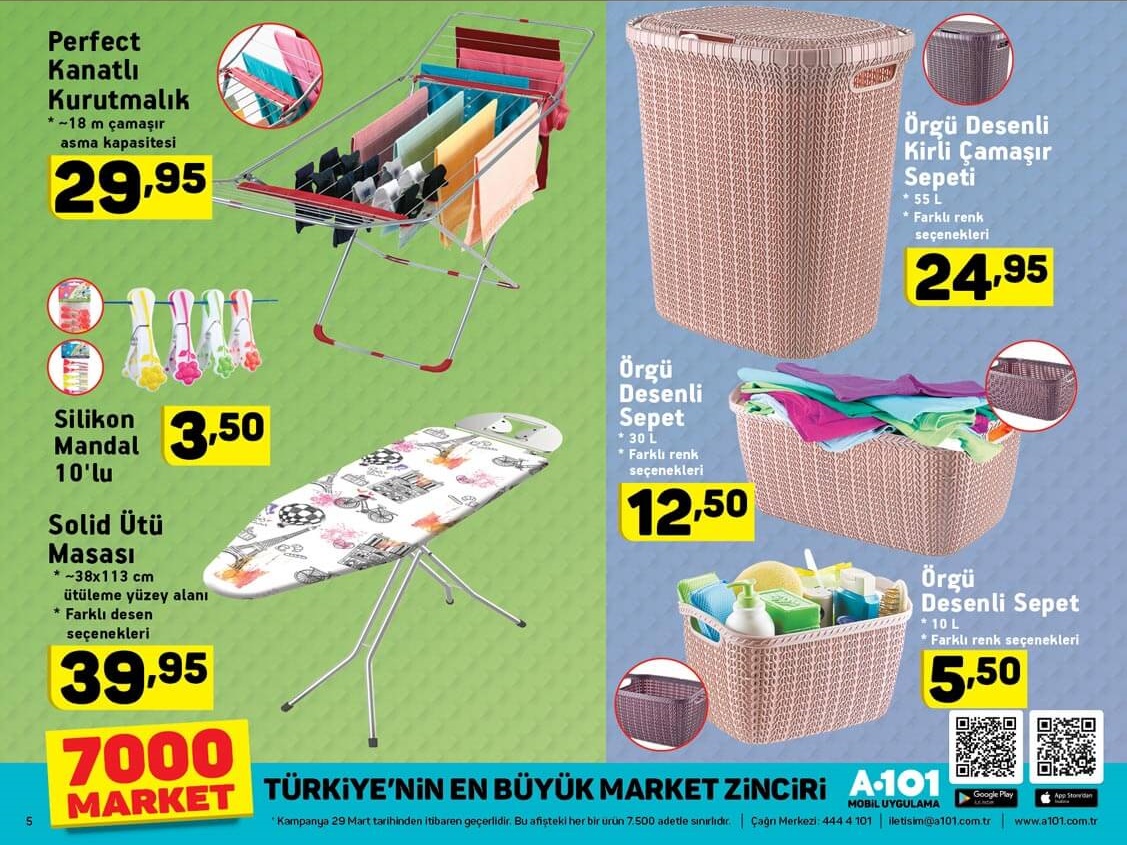 A101 Aktüel 29 Mart 2018 İndirim Kataloğu