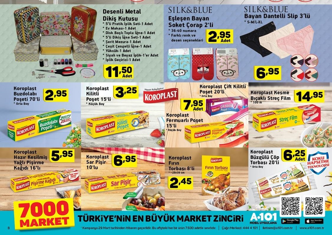 A101 Aktüel 29 Mart 2018 İndirim Kataloğu