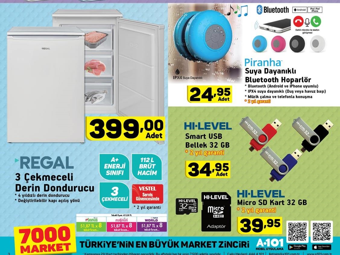 A101 Aktüel 29 Mart 2018 İndirim Kataloğu