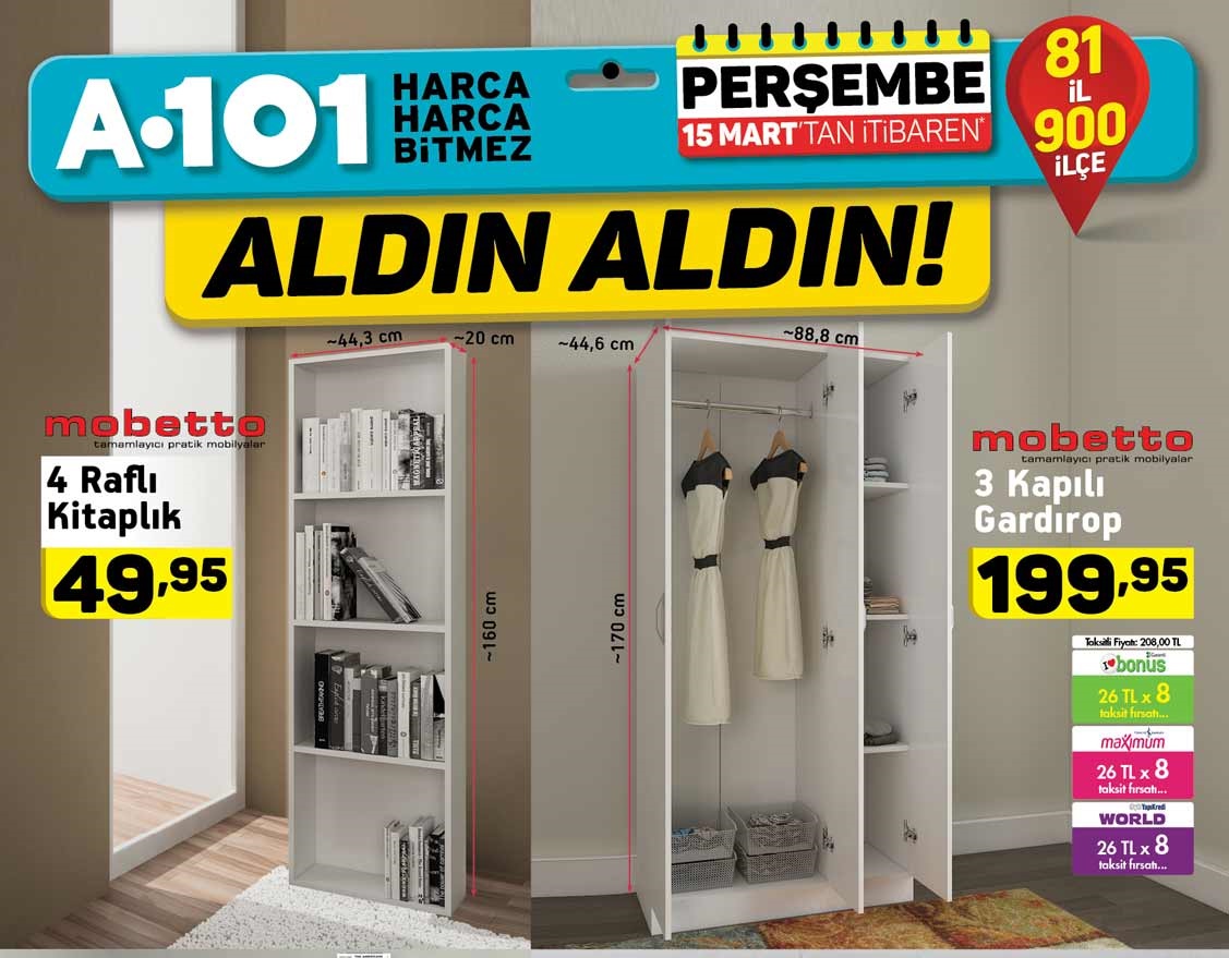 A101 15 Mart 2018 Aktüel Ürünler Kataloğu