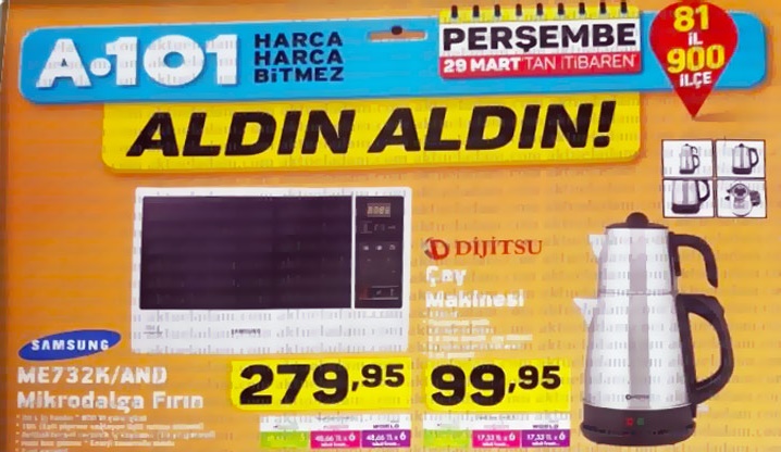 A101 29 Mart 2018 Aktüel Ürünler Kataloğu